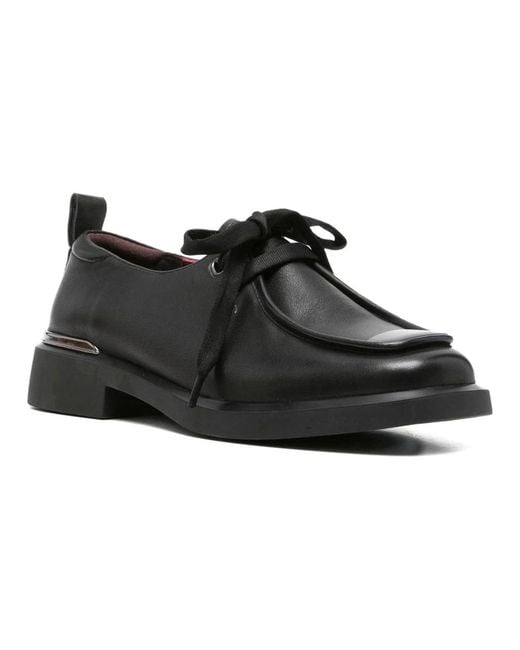 Linda Baumann Black Laced Shoes