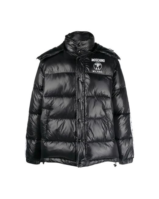 Moschino Black Winter Jackets for men