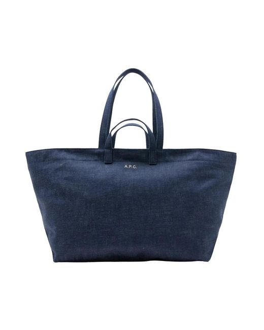 A.P.C. Blue Shopping Bags