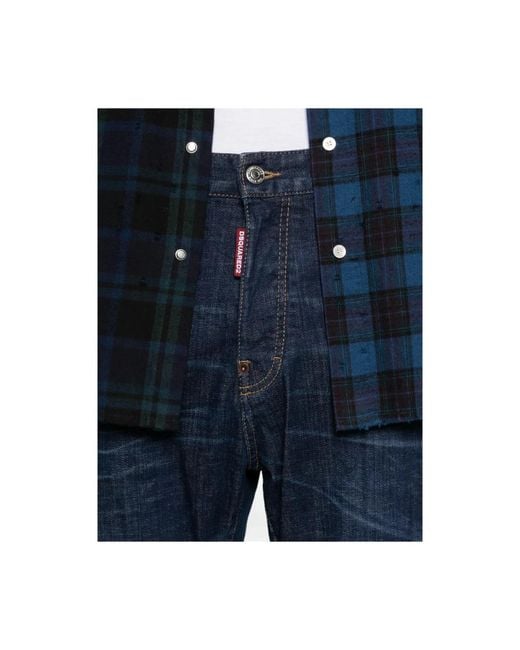 DSquared² Jeans Met Knoopsluiting in het Blue voor heren