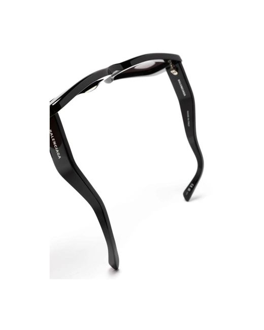 Balenciaga Black Schwarze sonnenbrille mit originalzubehör