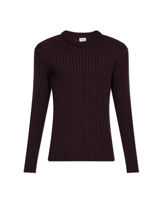 Tod's Wollpullover in Purple für Herren