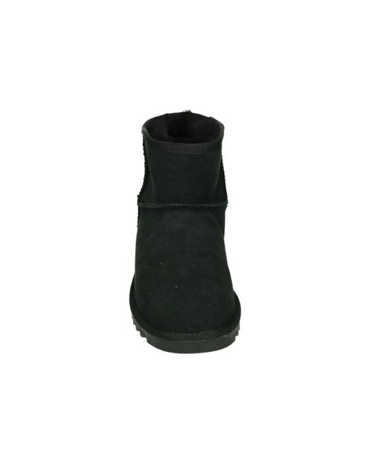 Ara Black Schwarze Wildleder Pelzgefütterte Stiefeletten