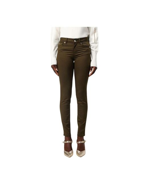 Liu Jo Gray Skinny Bottom Up Hose