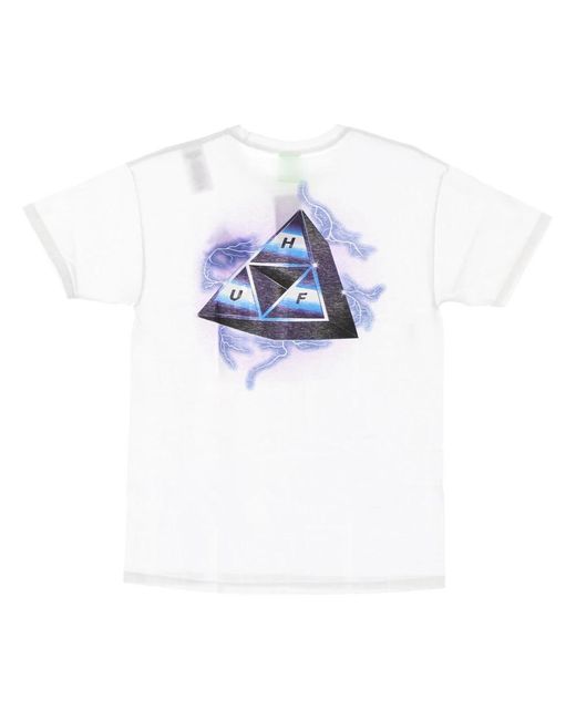 Huf Storm Triple Triangle Tee in het White voor heren