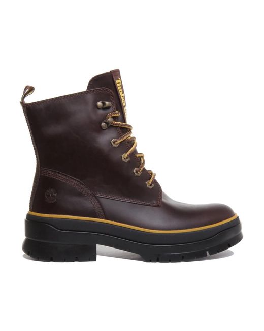 Timberland Brown Lace-Up Boots