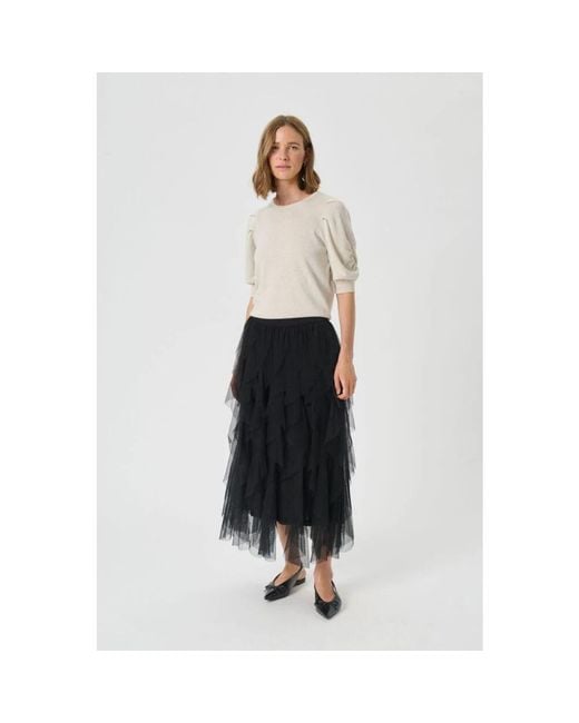 Part Two Black Midi Skirts