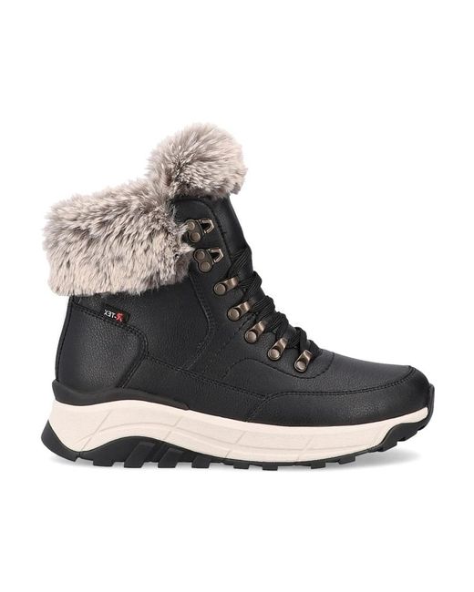 Rieker Black Winter Boots