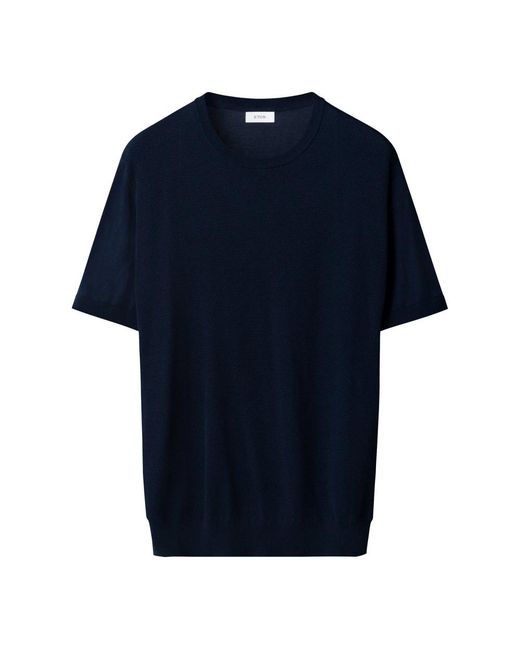 Eton of Sweden Blue Round-Neck Knitwear for men