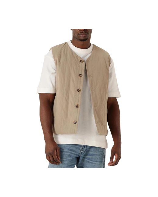 SELECTED Jassen Gilet Voor Stijlvolle Mannen in het Natural voor heren