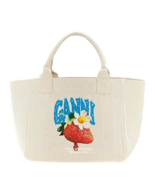 Ganni Red Shopping Bags