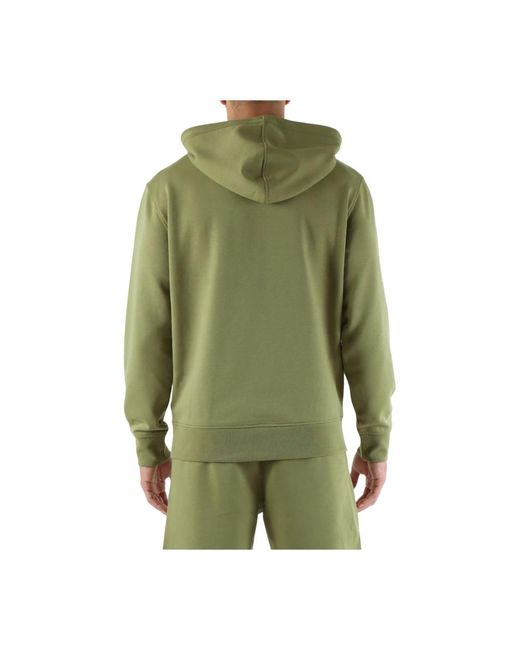 Calvin Klein Baumwollkapuzenpullover mit logodruck in Green für Herren