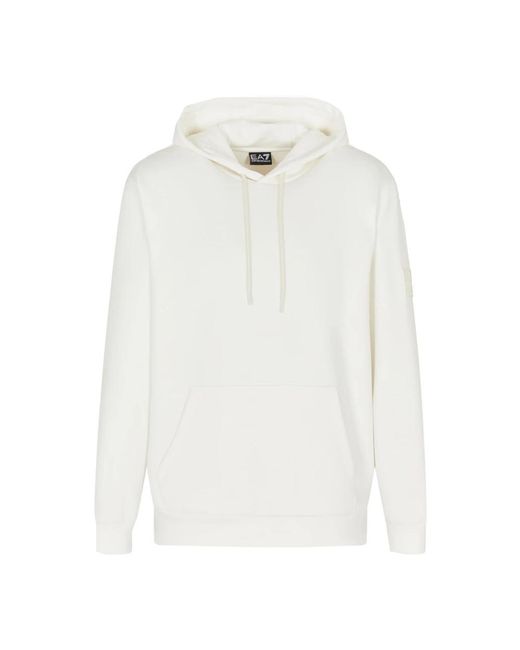 EA7 Core Identity Kapuzenpullover in White für Herren