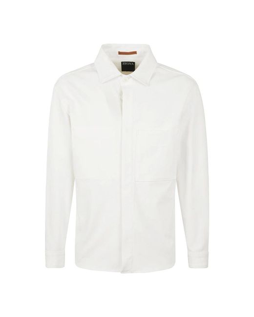 Zegna White Casual Shirts for men