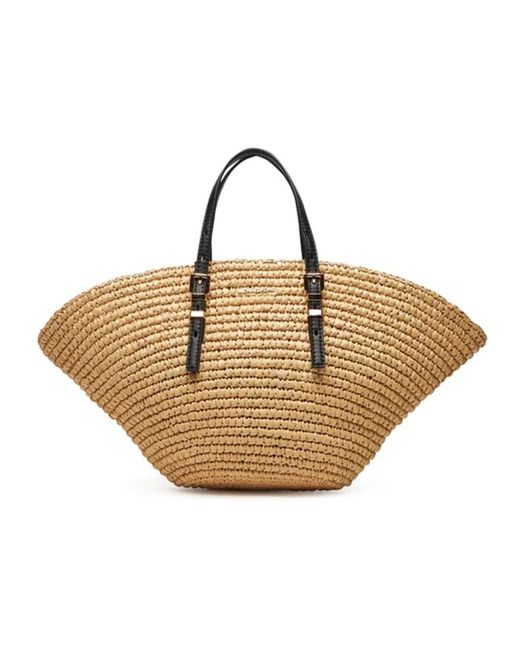 Michael Kors Natural Stilvolle Fan Tote Tasche