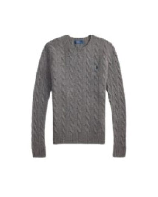 Polo Ralph Lauren Gray Round-Neck Knitwear
