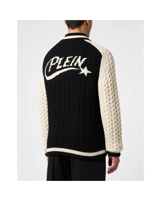 Cardigans di Philipp Plein in Black da Uomo