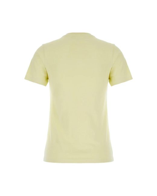 Maison Kitsuné Yellow Mutiger fuchskopf patch t-shirt