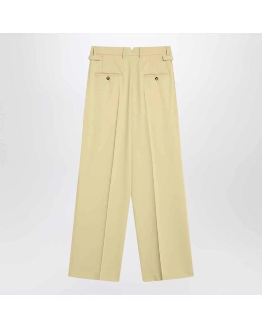 AMI Yellow Wide Trousers