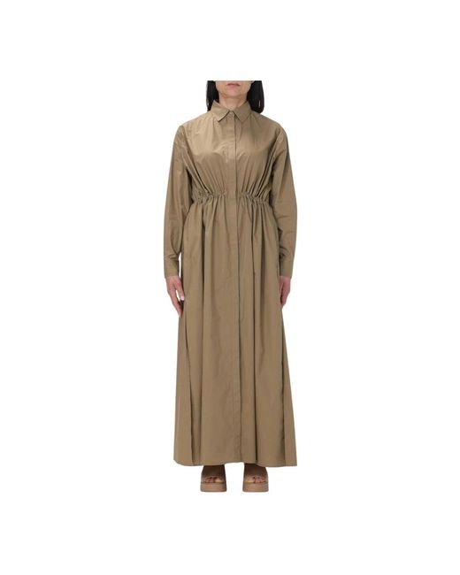 Roberto Collina Natural Shirt Dresses