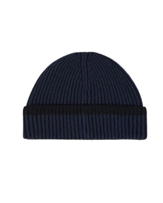 Stone Island Blue Beanies for men