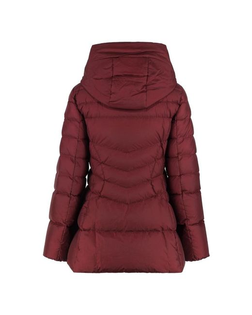 Moorer Red Daunenjacke Mit Kapuze Und Gänsedaunen
