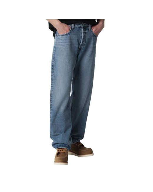 Agolde Blue Straight Jeans for men
