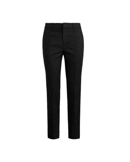 Pantaloni slim neri dritti di Ralph Lauren in Black