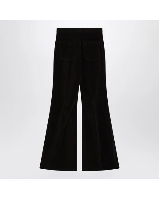 Ferragamo Black Wide Trousers