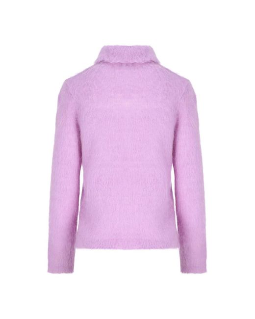 Chloé Purple Round-Neck Knitwear