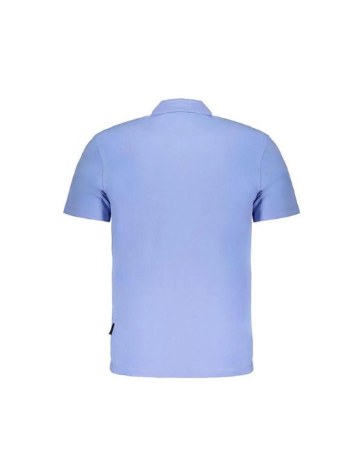 Napapijri Besticktes polo-shirt aus premium-baumwolle in Blue für Herren