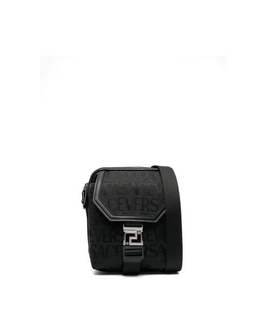 Versace Black Cross Body Bags for men