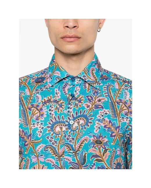 Etro Blue Casual Shirts for men