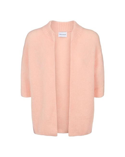 American Dreams Truien & Vesten ,Oranje ,Wol Alessia Cardigan in het Pink