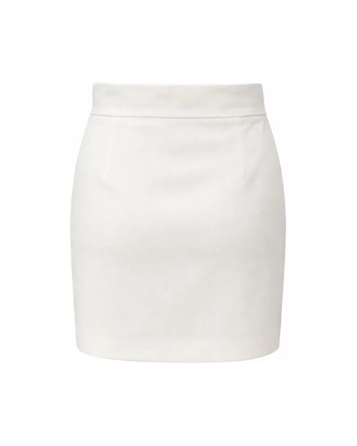 SIMONA CORSELLINI White Short Skirts