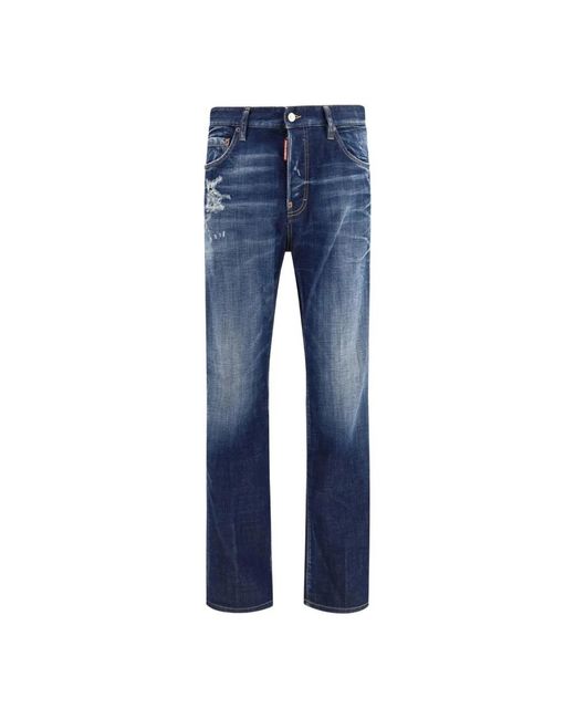 DSquared² Blue Straight Jeans for men