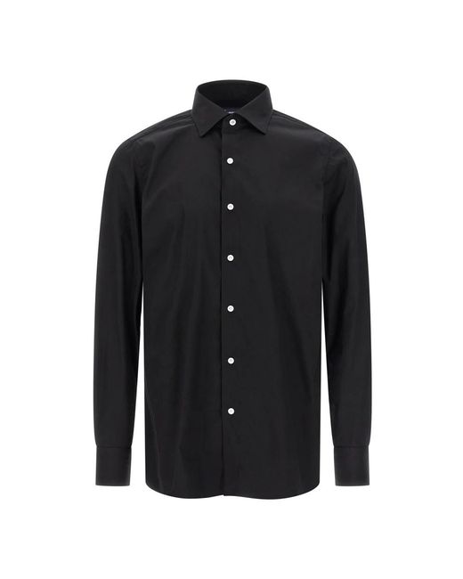 Finamore 1925 Black Casual Shirts for men