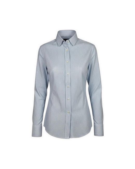Xacus Overhemden ,Blauw ,Active Gestreept Shirt in het Blue