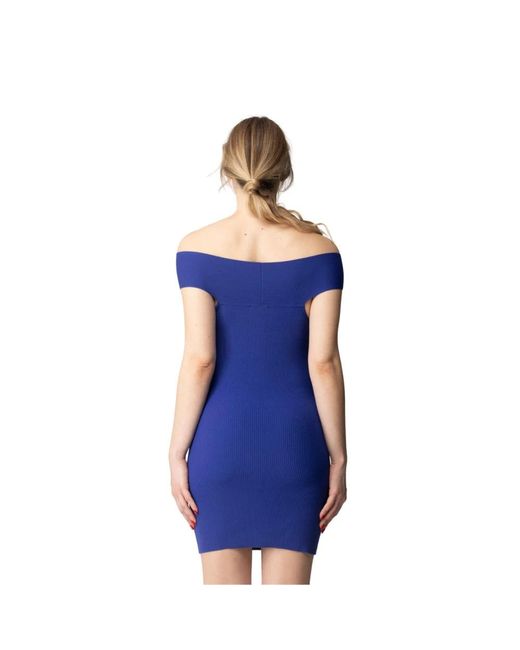 Elisabetta Franchi Blue Short Dresses