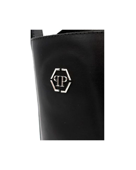 Philipp Plein Black Lace-Up Boots for men