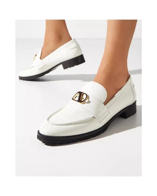 Maison Skorpios White Loafers