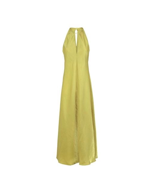 SOLOTRE Yellow Maxi Dresses