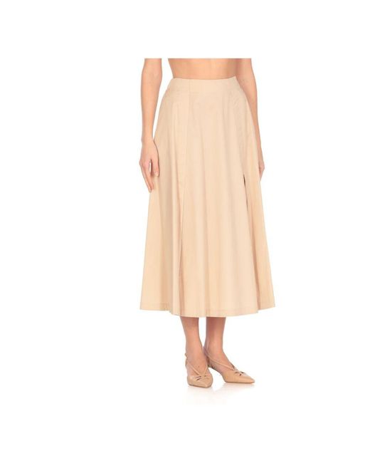 Midi Skirts Peserico de color Natural