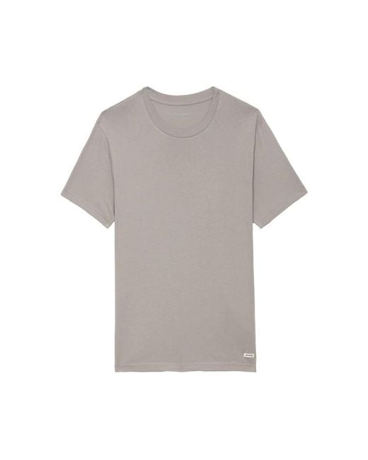 T-Shirts Zadig & Voltaire de hombre de color Gray