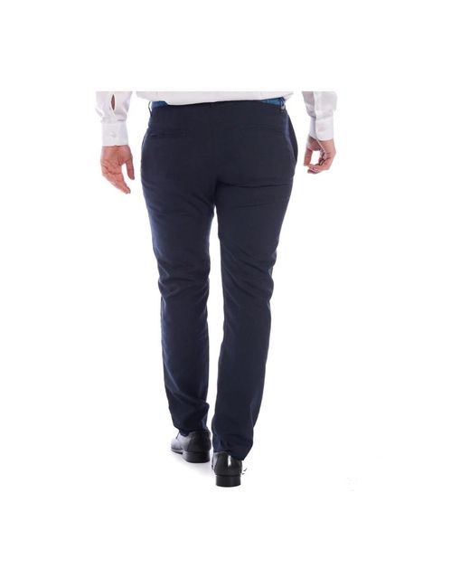 Daniele Alessandrini Blue Slim-Fit Trousers for men