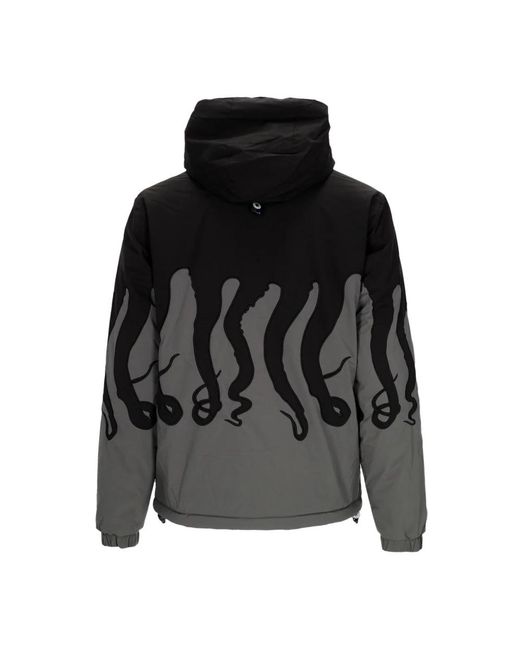 Winter Jackets Octopus de hombre de color Black