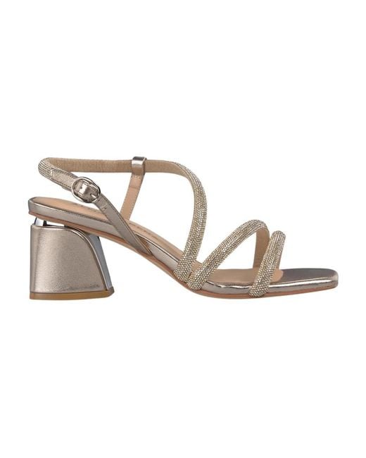 Alma En Pena. Metallic High Heel Sandals