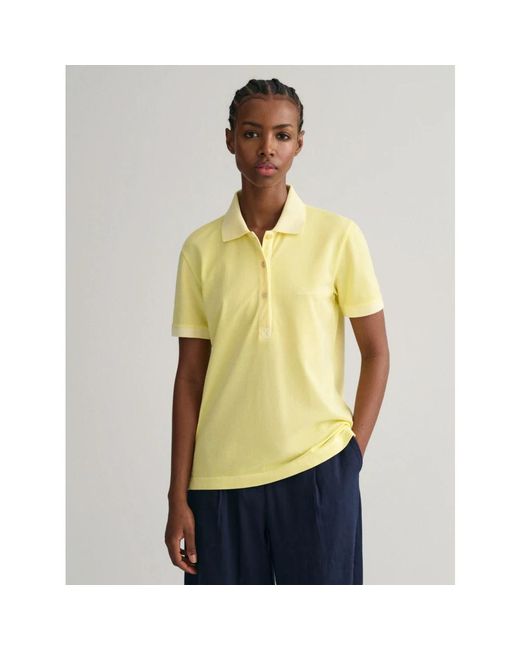 Gant Yellow Polo Shirts