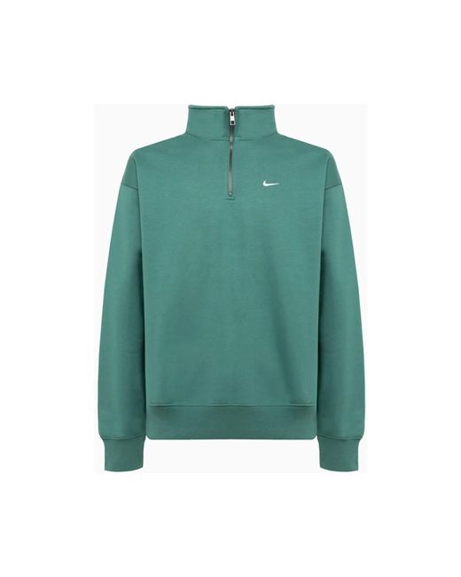 Nike Baumwollmischung half-zip sweatshirt in Green für Herren