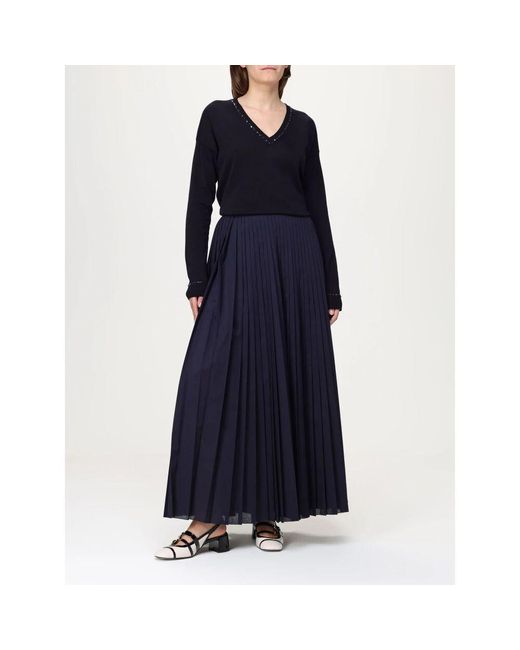 Maxi Skirts Fabiana Filippi de color Blue